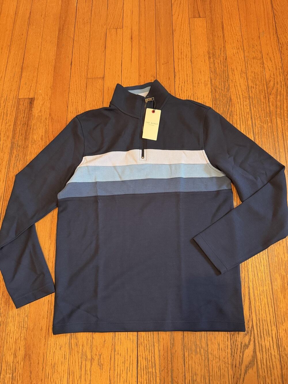 Ted Baker Mens Longman Half Zip Mock Neck Sweater NWT
